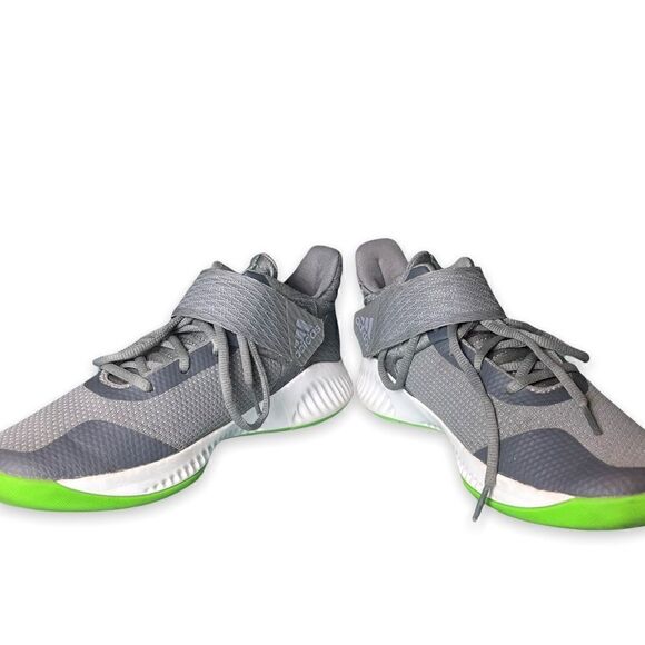 Mens Adidas‎ Explosive Bounce Basketball Grey Lime Green Shoes 6 main image 6